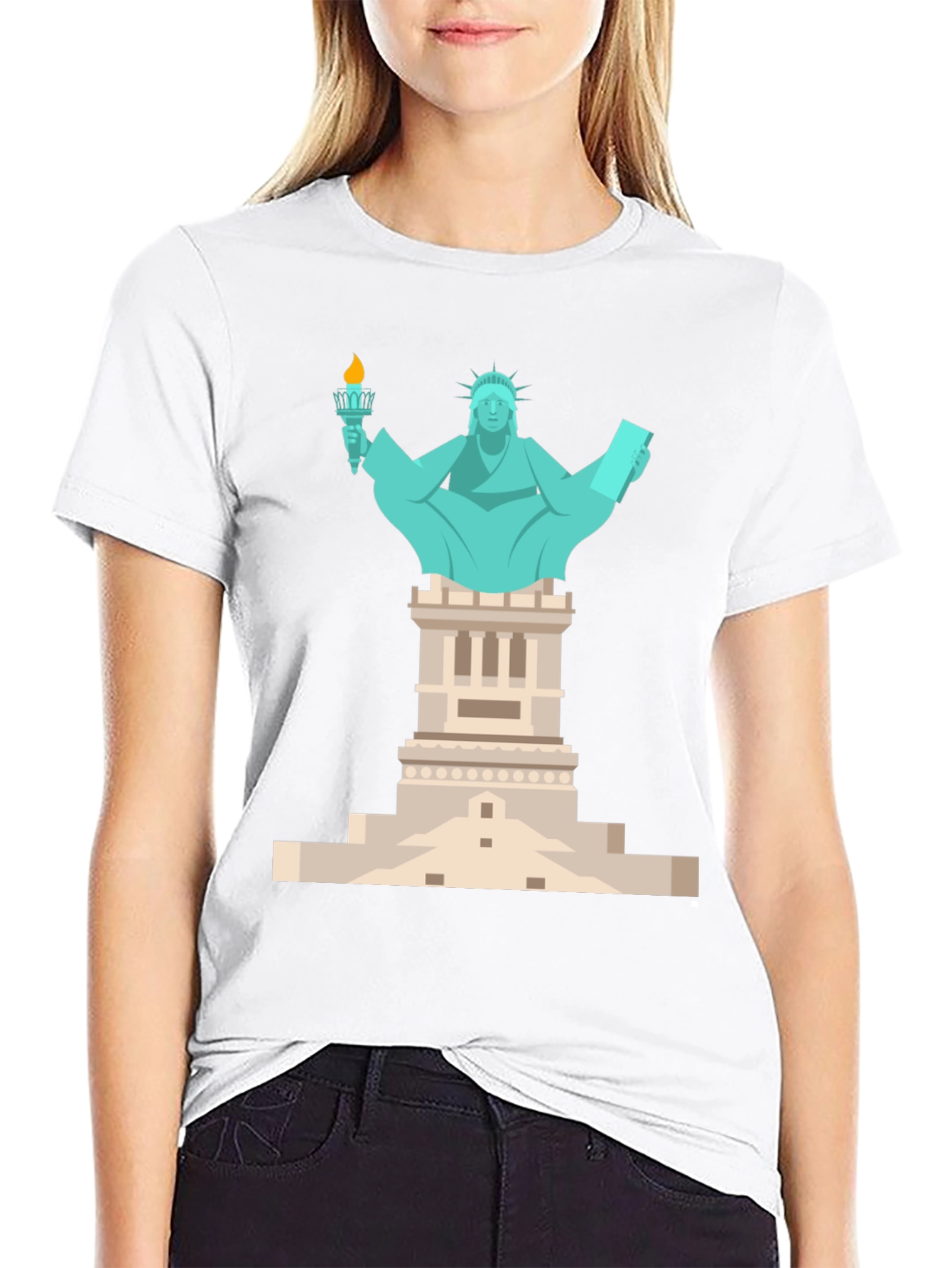 Statue of Liberty Graphic Tee - Patriotic T-Shirt