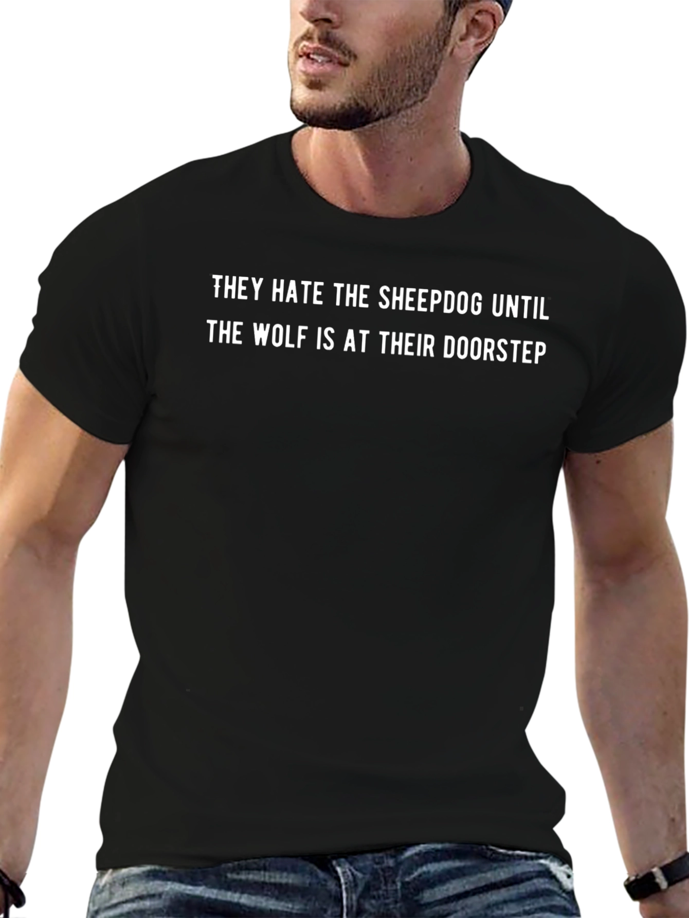 Sheepdog Wolf Doorstep Graphic Tee