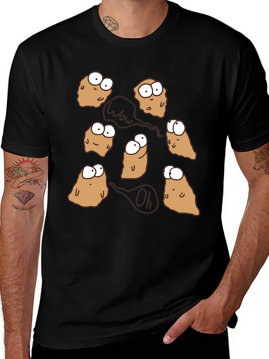 Funny Potato Cartoon T-Shirt Quirky Novelty Tee