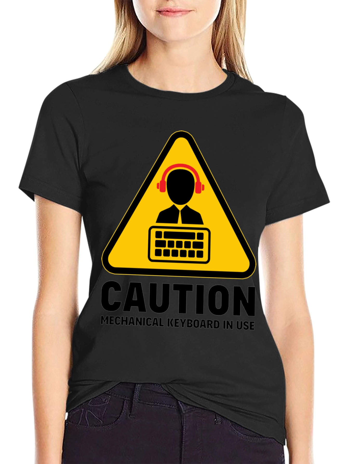 Caution Mechanical Keyboard T-Shirt