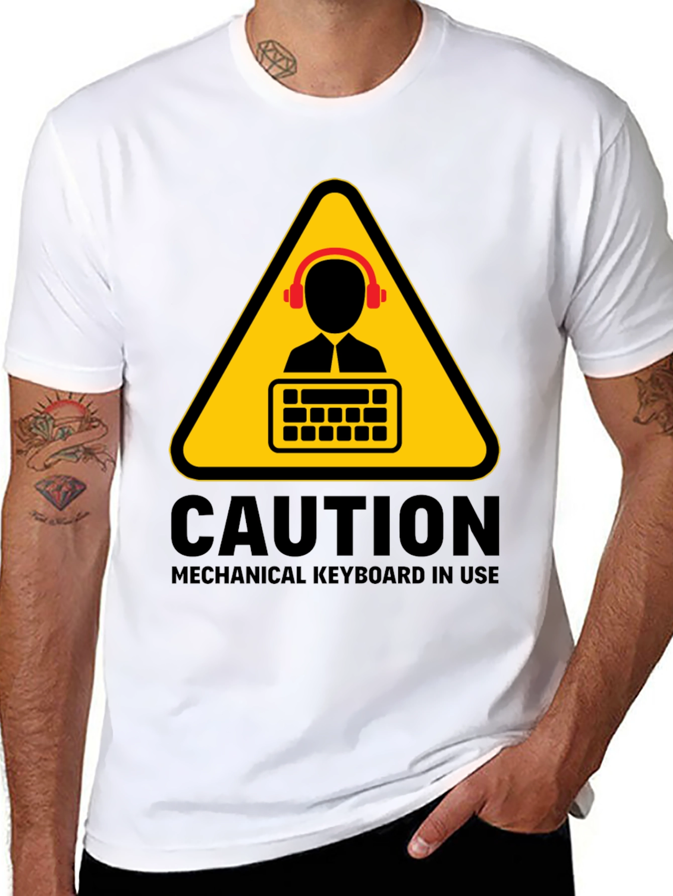 Caution Mechanical Keyboard T-Shirt