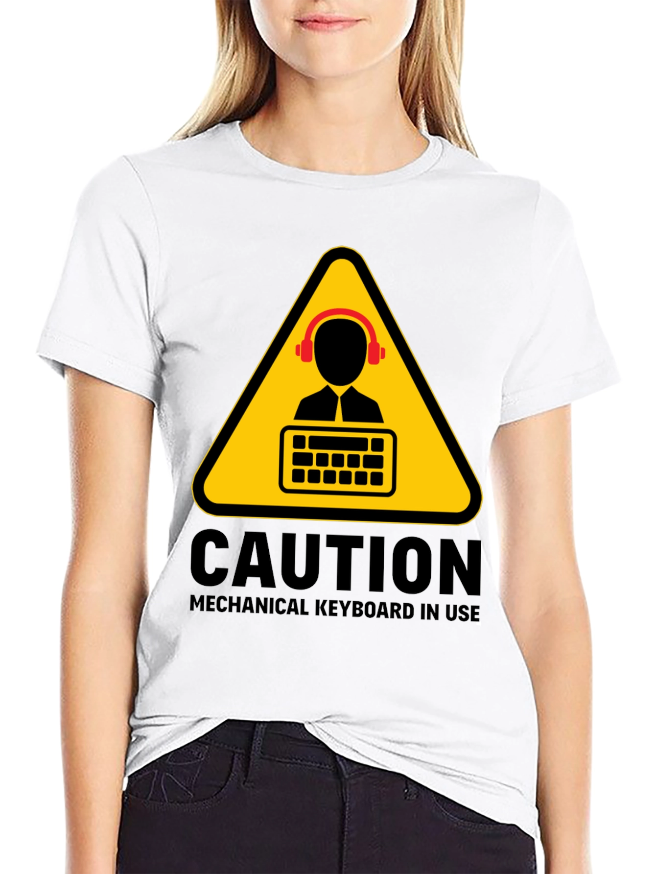 Caution Mechanical Keyboard T-Shirt