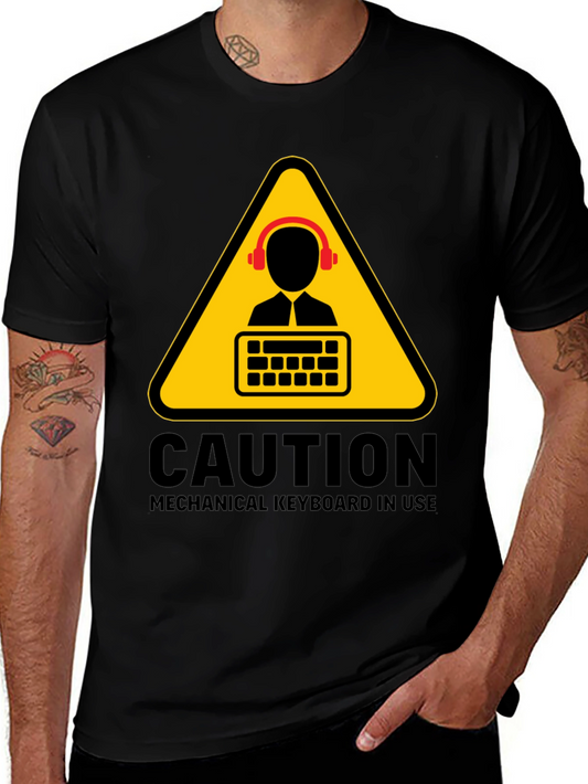 Caution Mechanical Keyboard T-Shirt