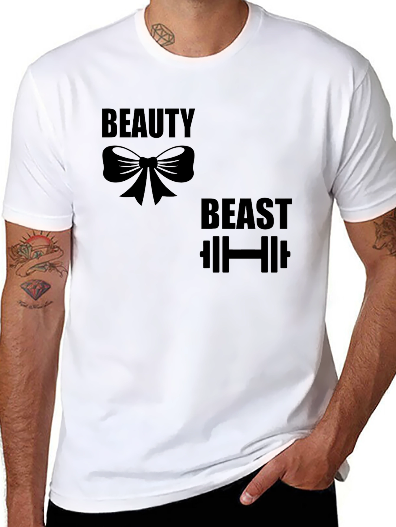 Beauty and The Beast Graphic Tee Shirt