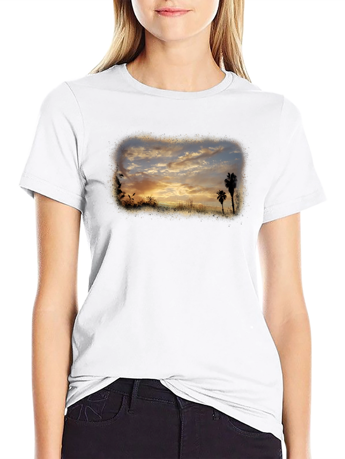Sunset Palms Graphic Tee
