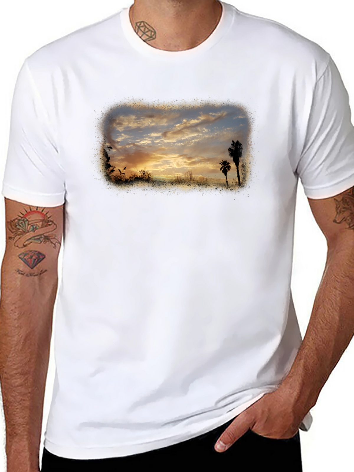 Sunset Palms Graphic Tee