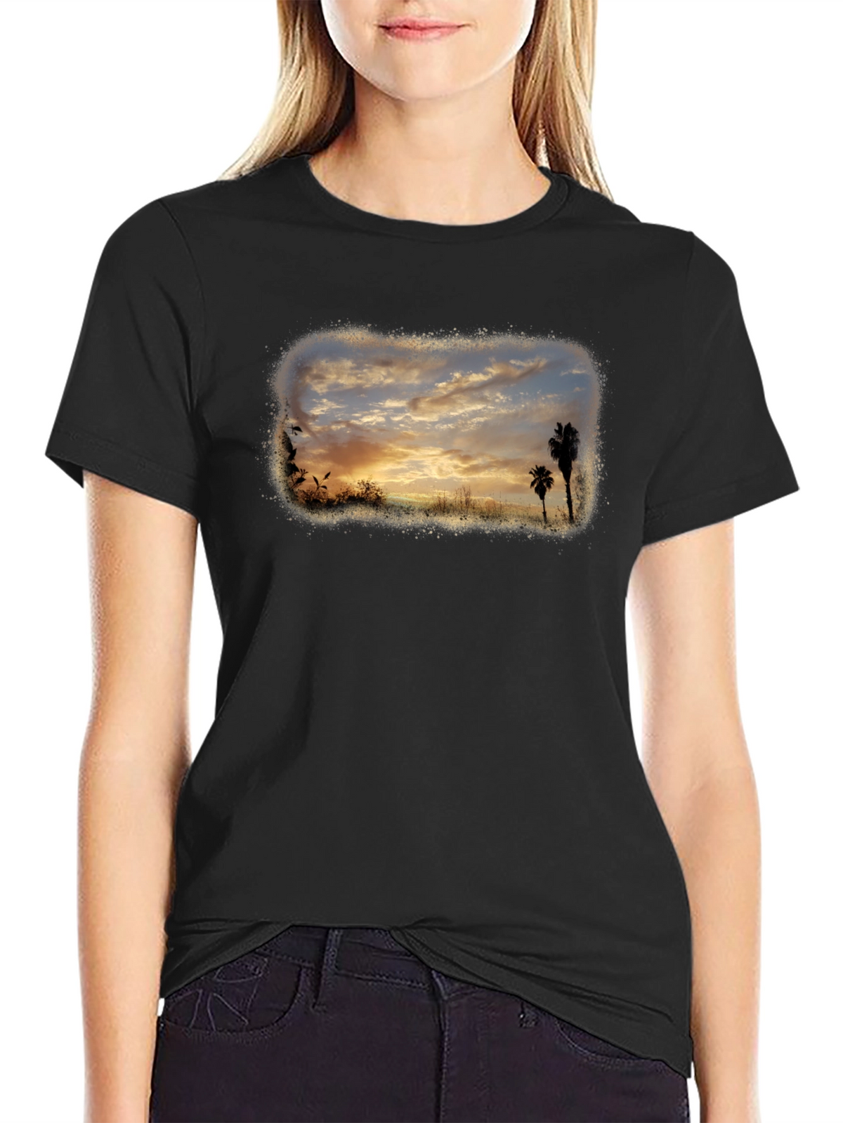 Sunset Palms Graphic Tee