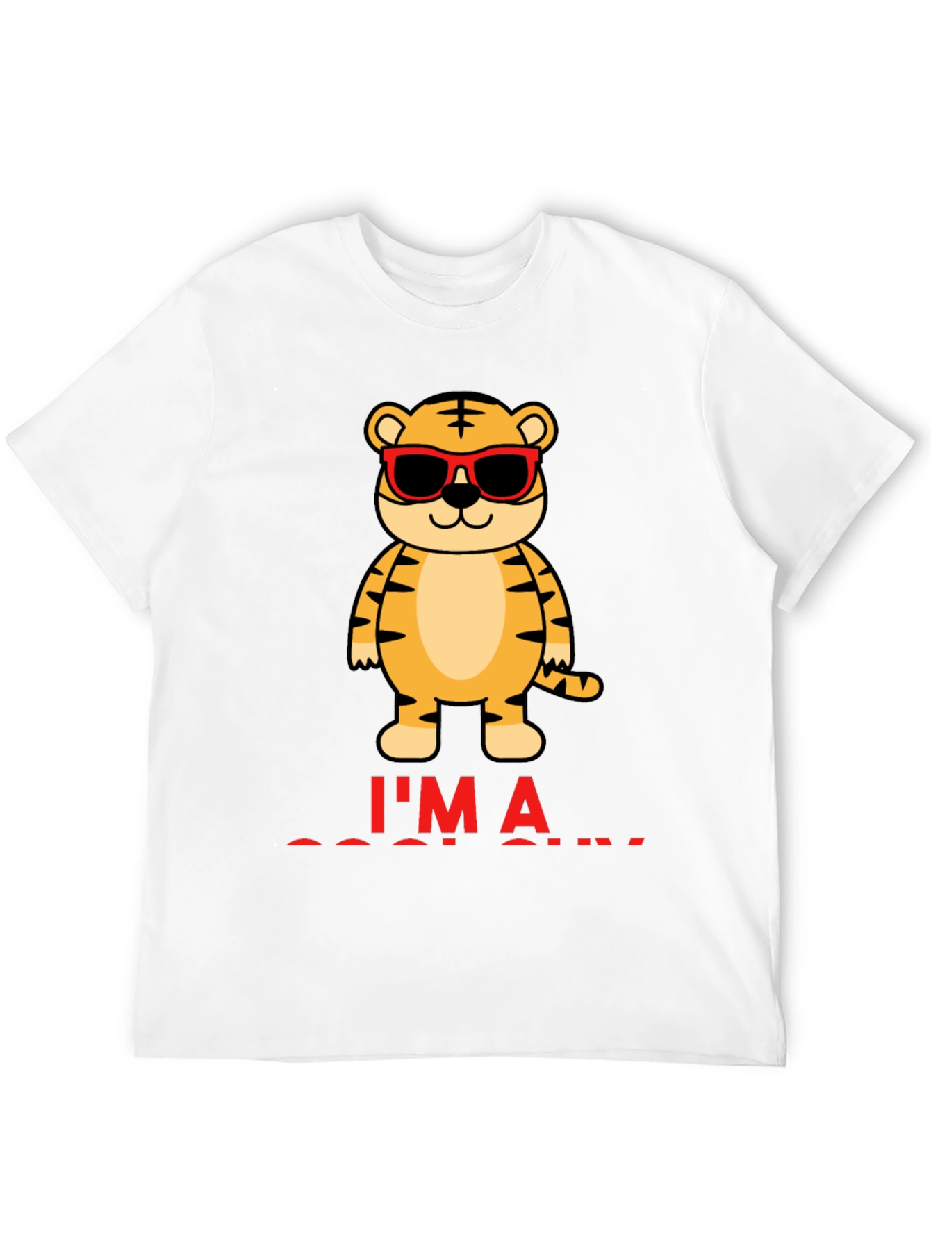 Cool Tiger Graphic T-Shirt - Mens Black Tee