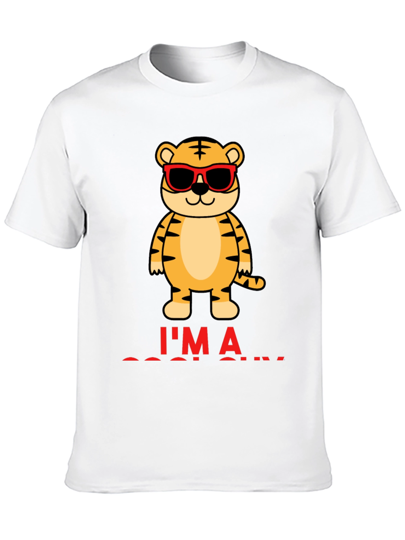 Cool Tiger Graphic T-Shirt - Mens Black Tee