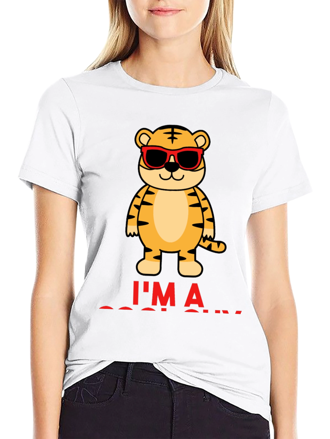 Cool Tiger Graphic T-Shirt - Mens Black Tee