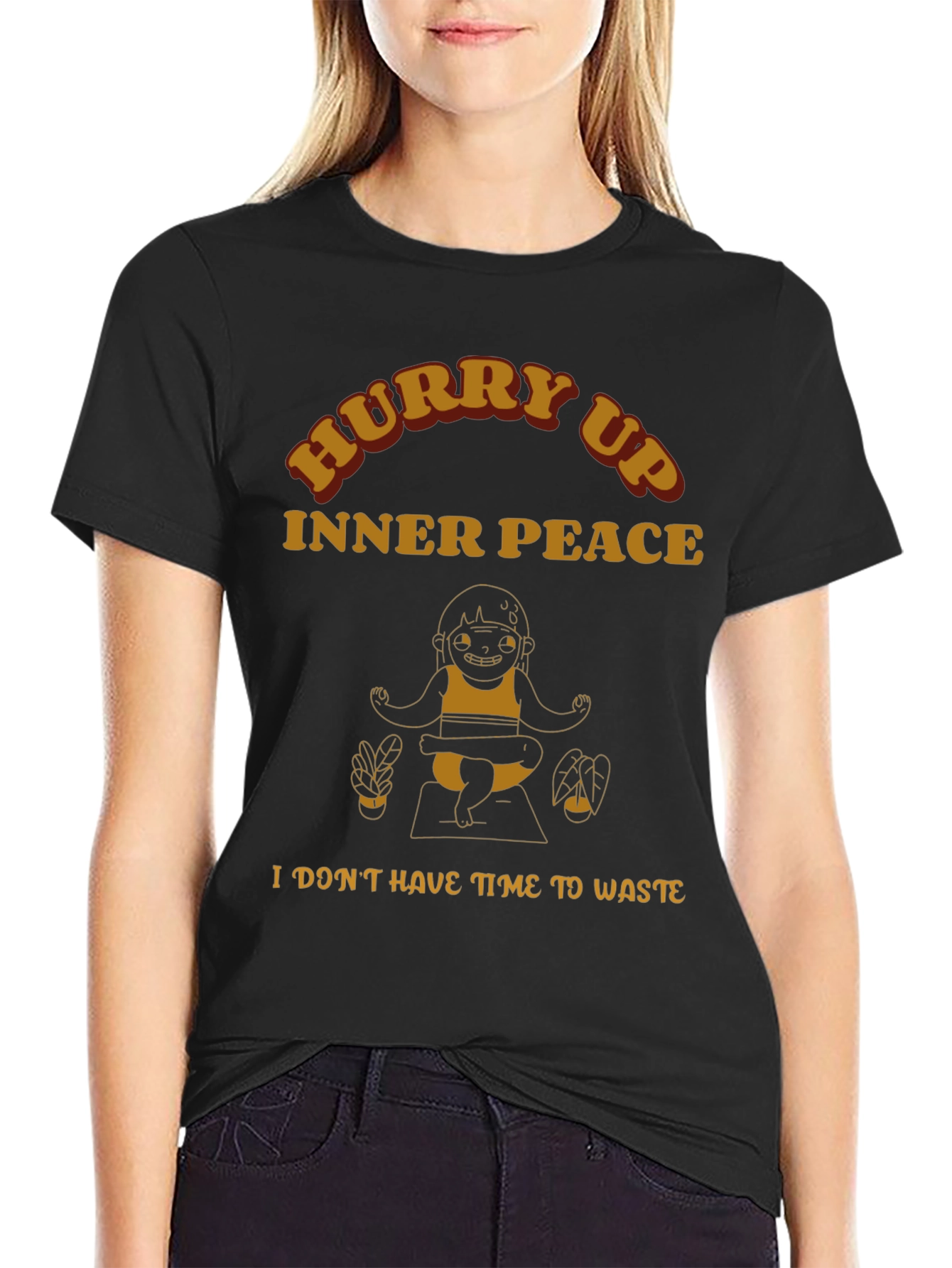 Hurry Up Inner Peace Graphic Tee