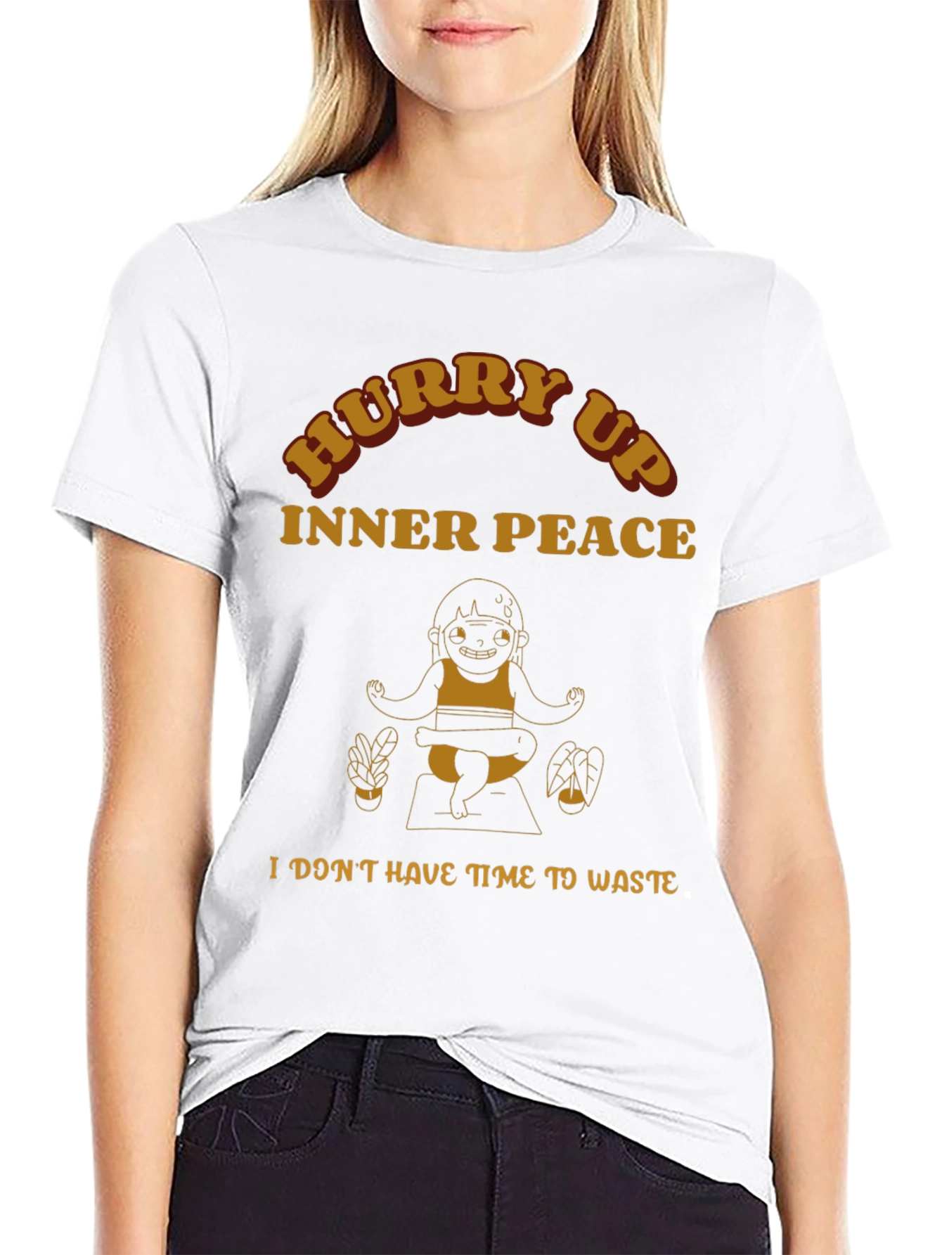 Hurry Up Inner Peace Graphic Tee