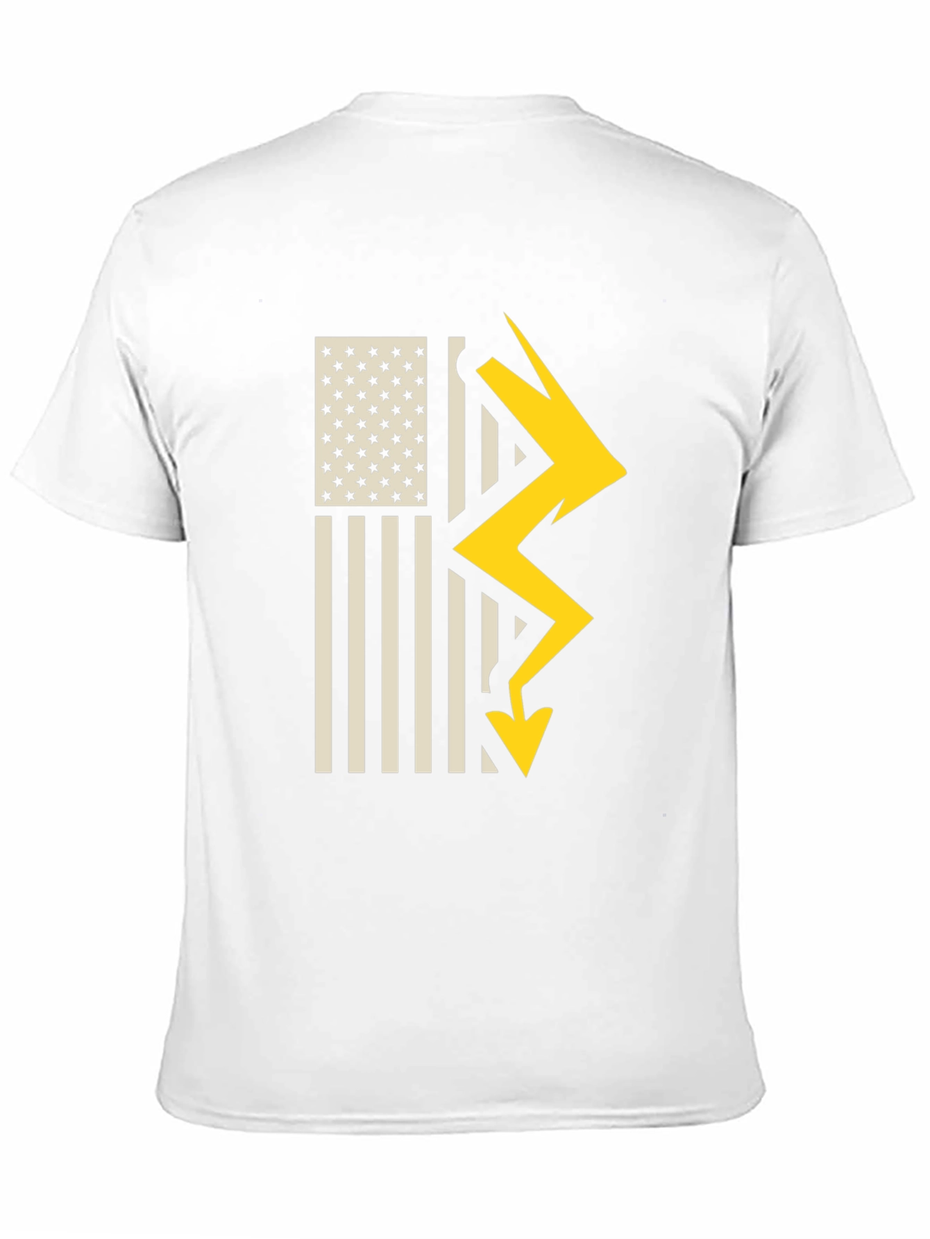 American Flag Lightning Bolt Graphic T-Shirt