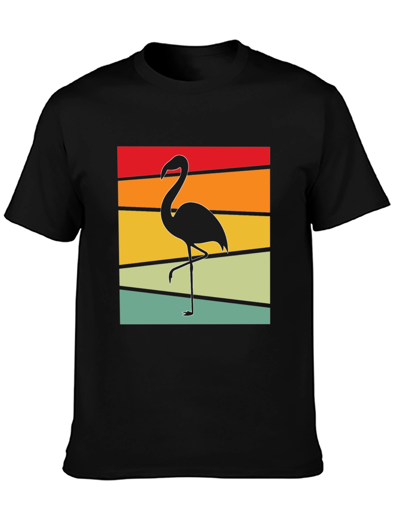 Retro Flamingo Graphic T-Shirt