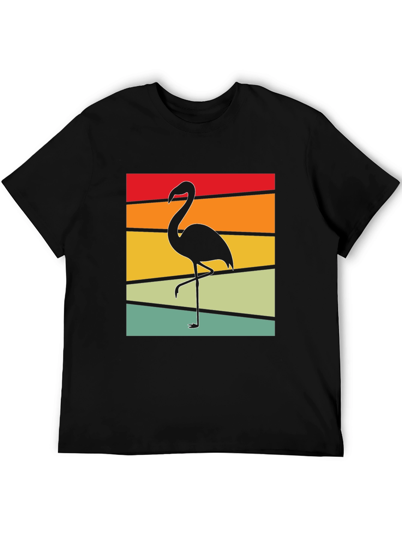 Retro Flamingo Graphic T-Shirt