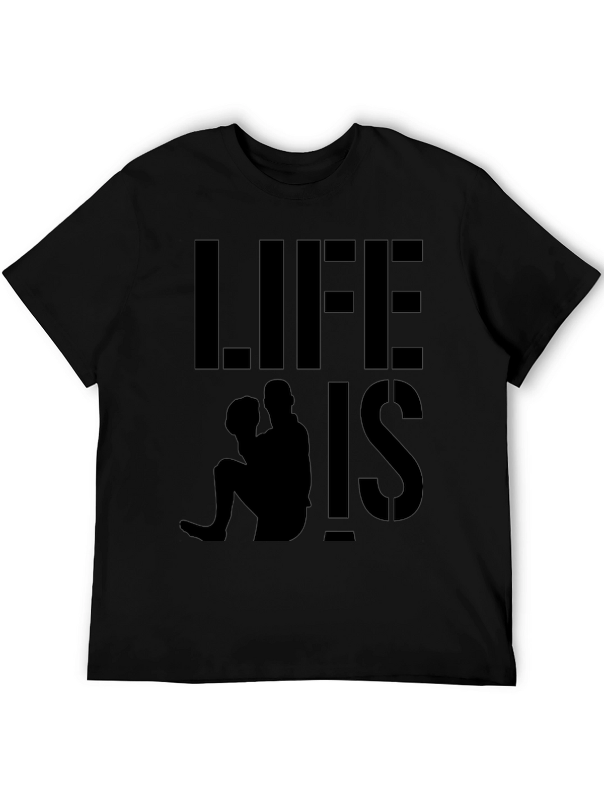 Life is Pitch Baseball Graphic Tee - Black