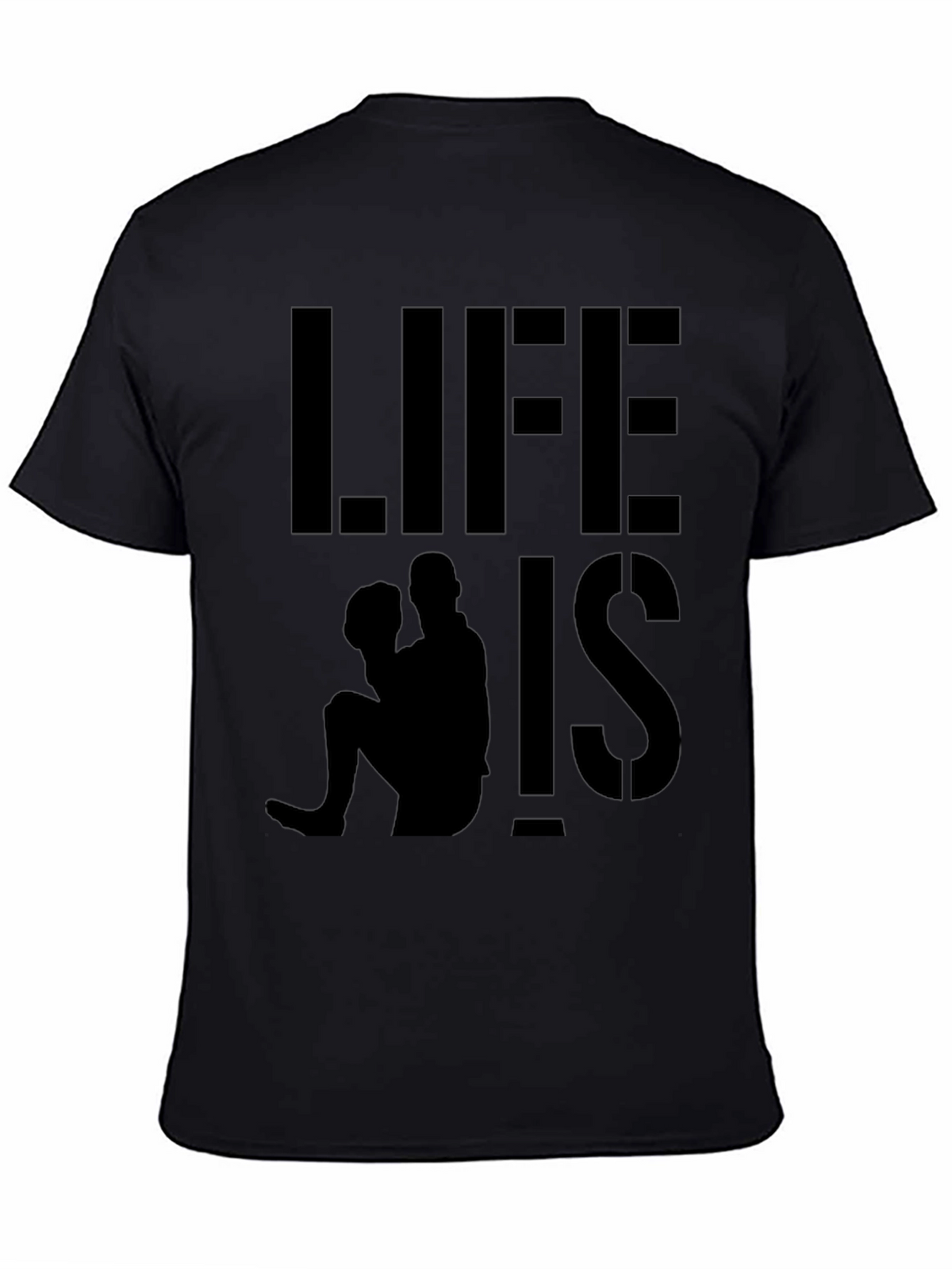 Life is Pitch Baseball Graphic Tee - Black
