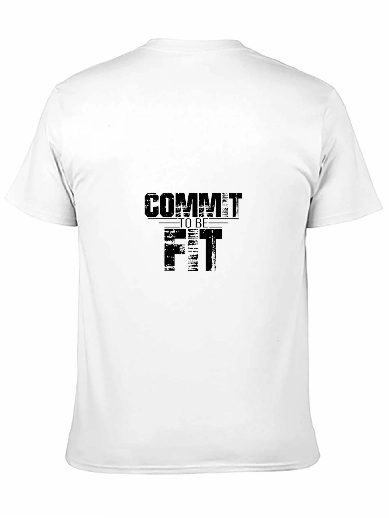 Commit To Be Fit Black Graphic Tee