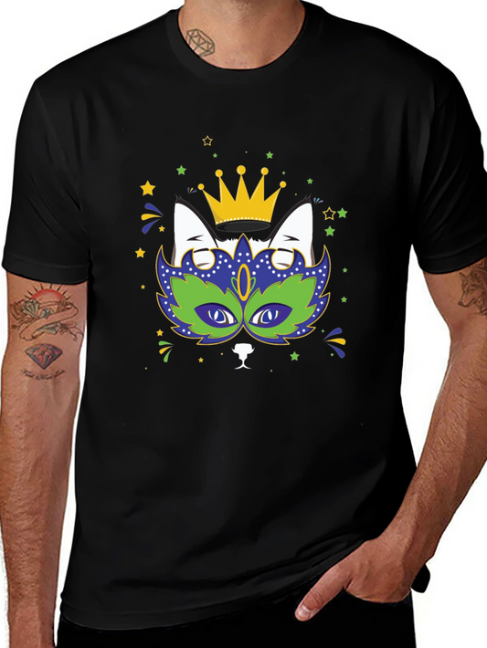 Mardi Gras Cat T-Shirt - King Cat Tee