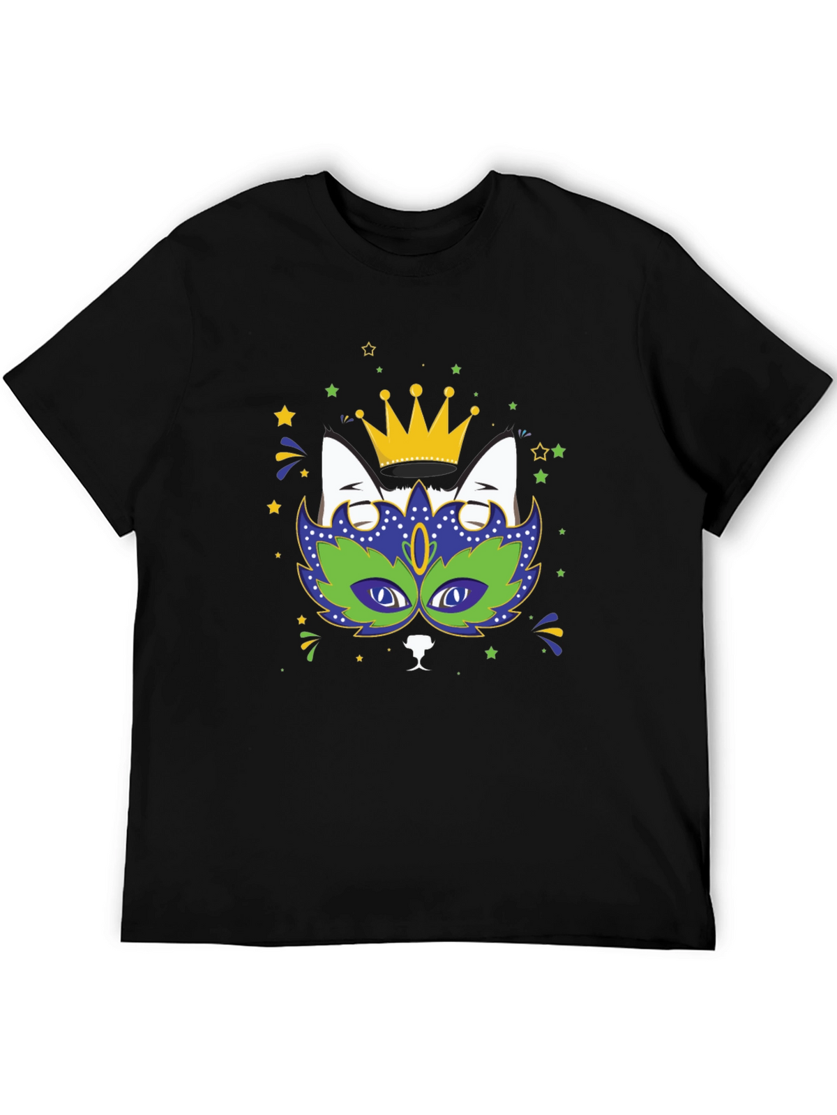 Mardi Gras Cat T-Shirt - King Cat Tee