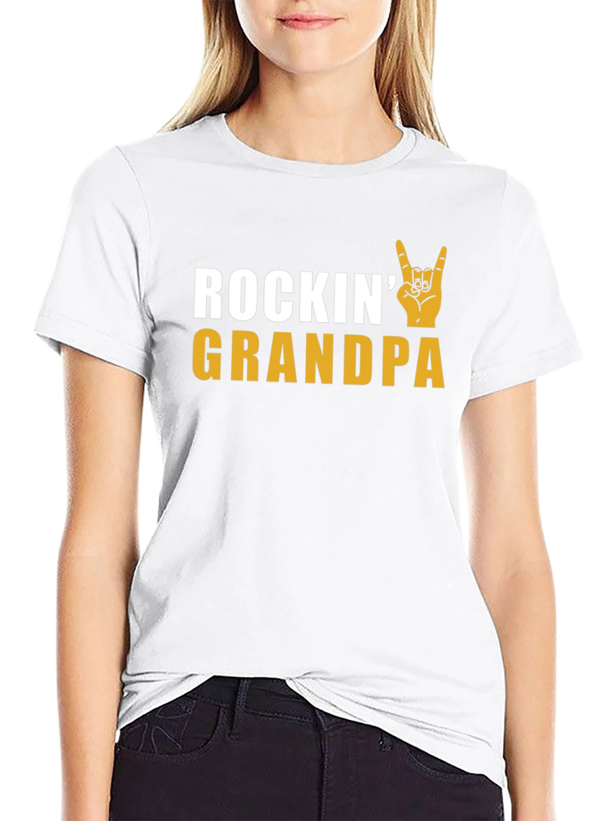 Rockin Grandpa T-Shirt - Cool Grandfather Tee