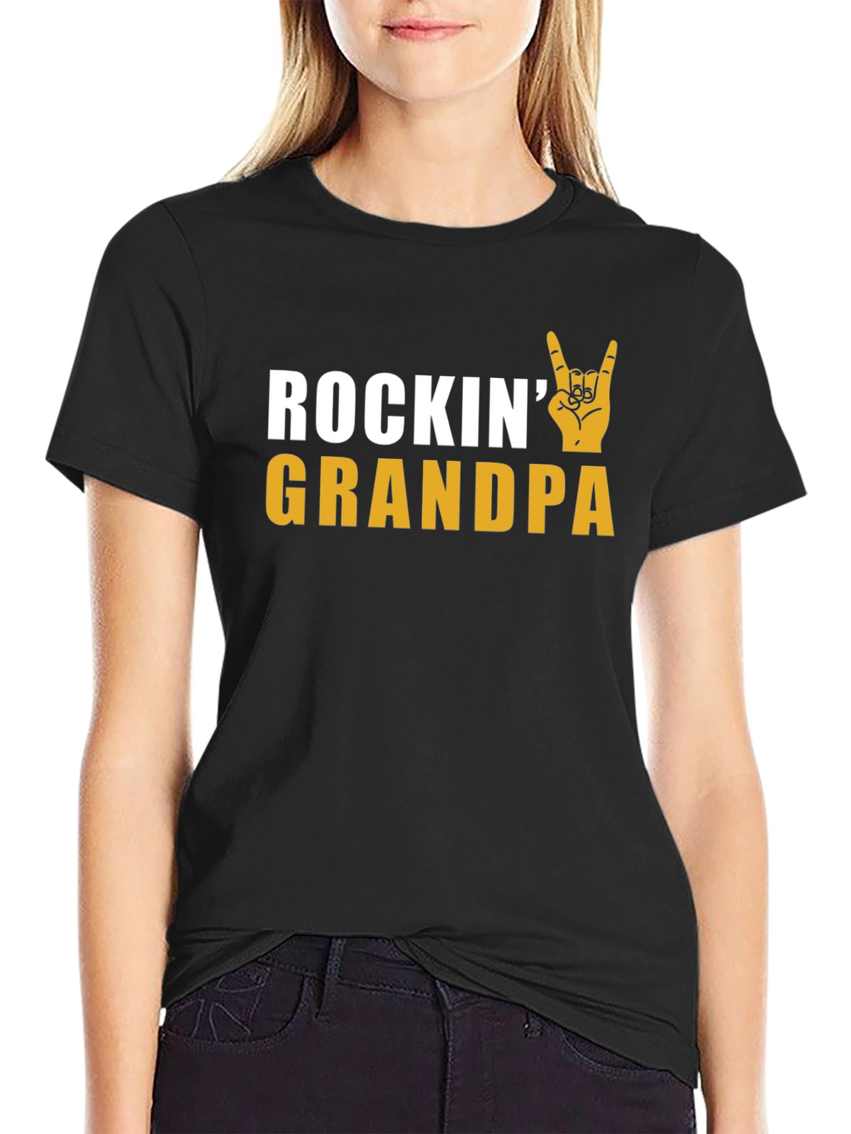 Rockin Grandpa T-Shirt - Cool Grandfather Tee