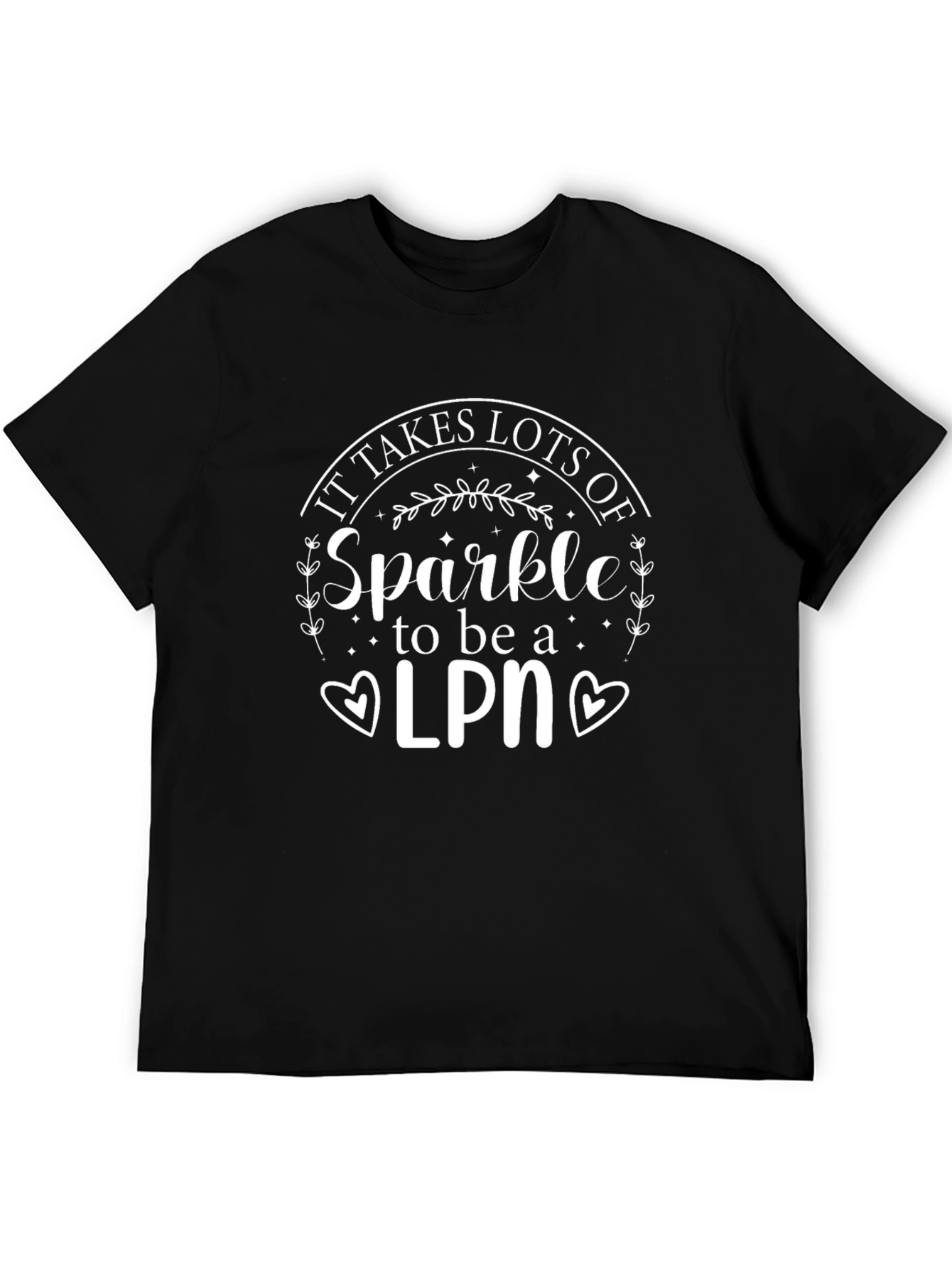 Sparkle LPN Black T-Shirt