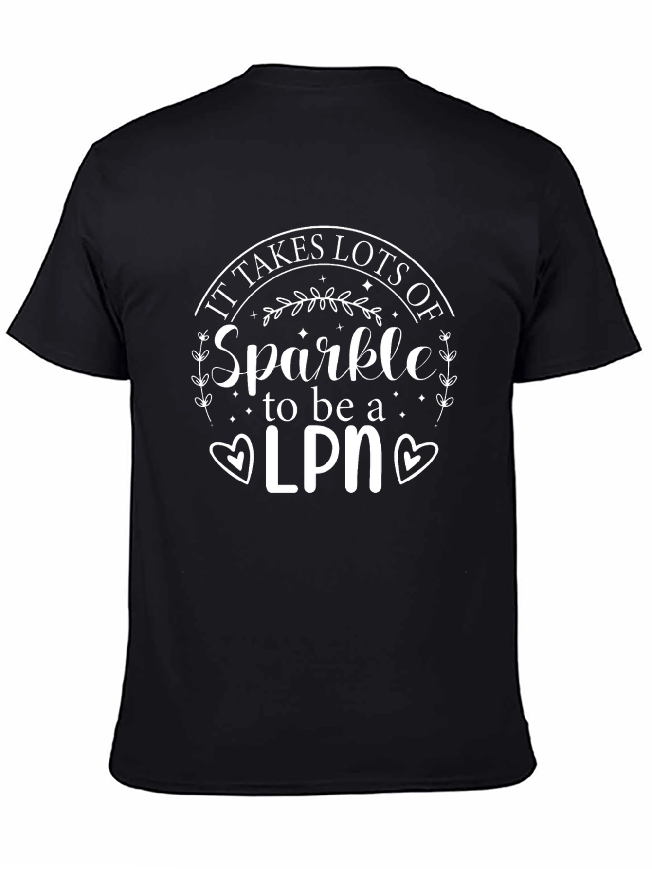 Sparkle LPN Black T-Shirt