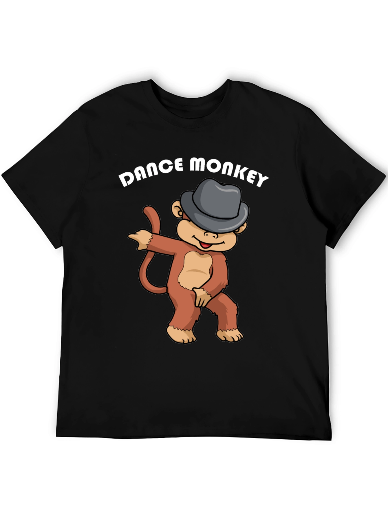 Dance Monkey Graphic Tee - Fun Cartoon Shirt