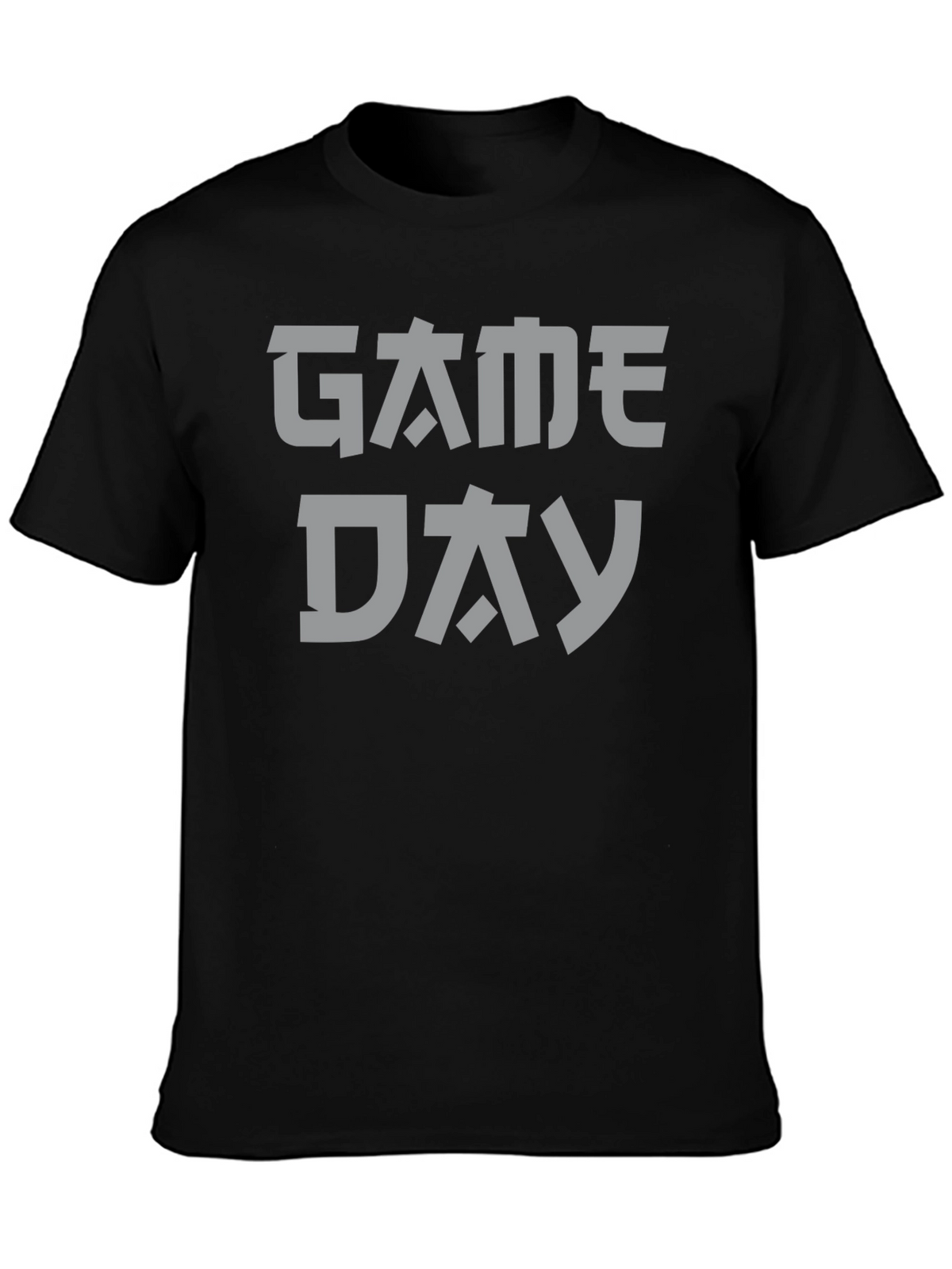 Japanese Game Day Graphic Tee - Black Cotton T-Shirt