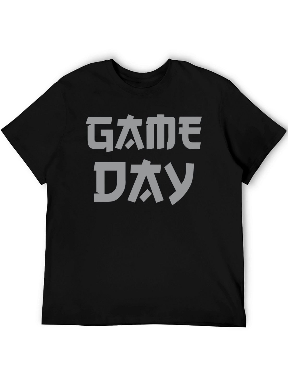 Japanese Game Day Graphic Tee - Black Cotton T-Shirt