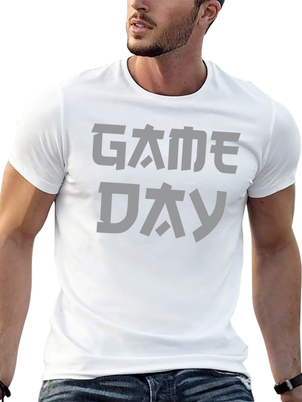 Japanese Game Day Graphic Tee - Black Cotton T-Shirt