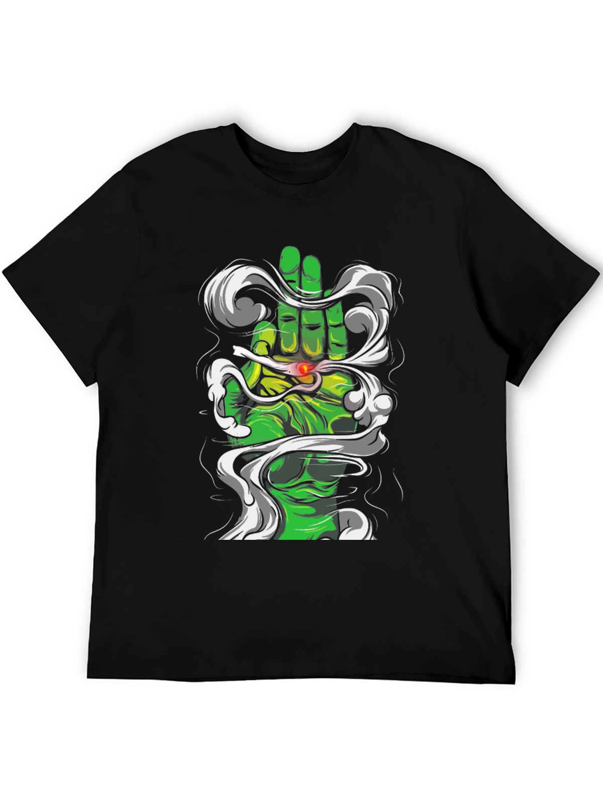 Green Hand Graphic Tee - Unique Design T-Shirt