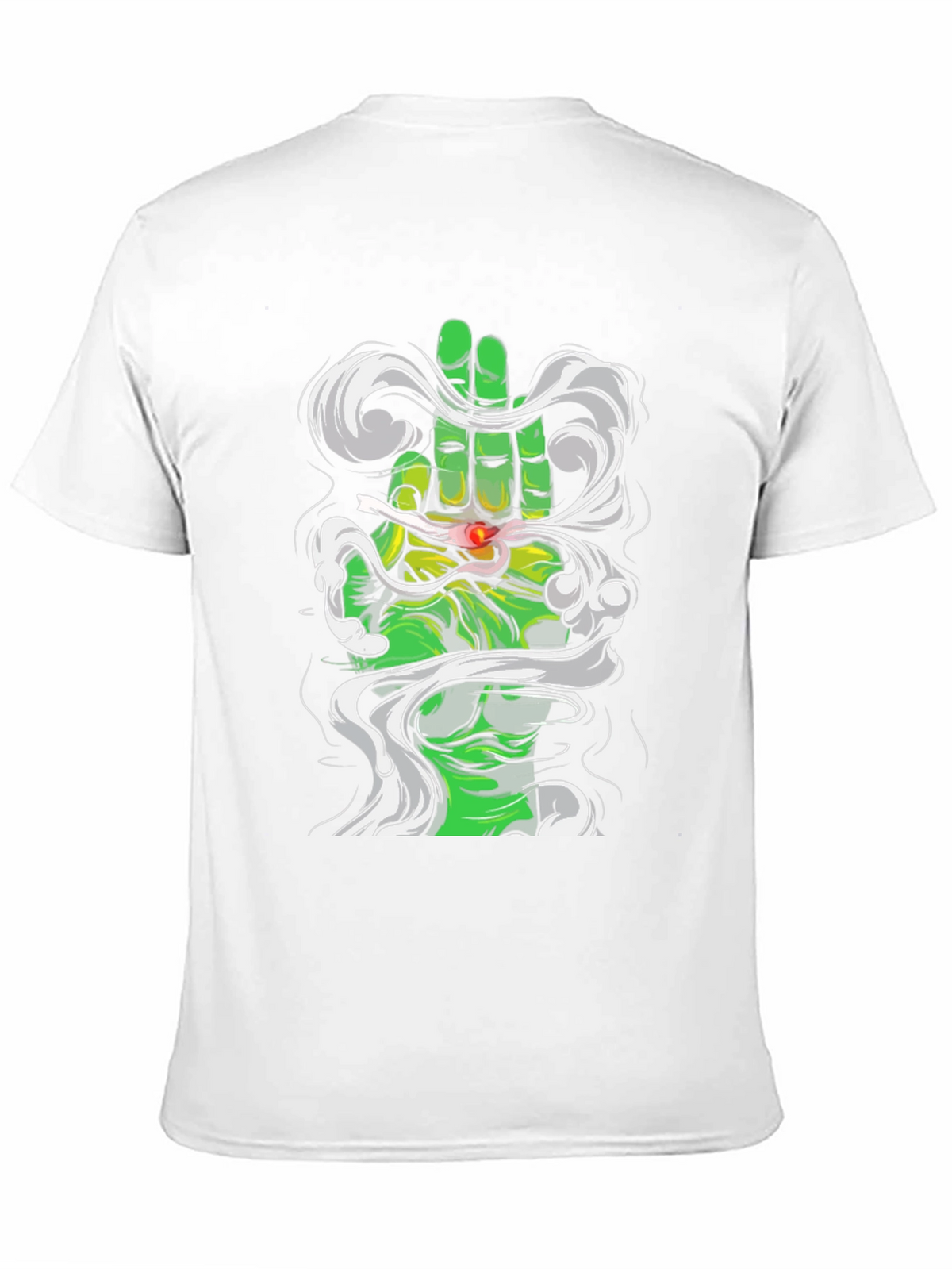 Green Hand Graphic Tee - Unique Design T-Shirt