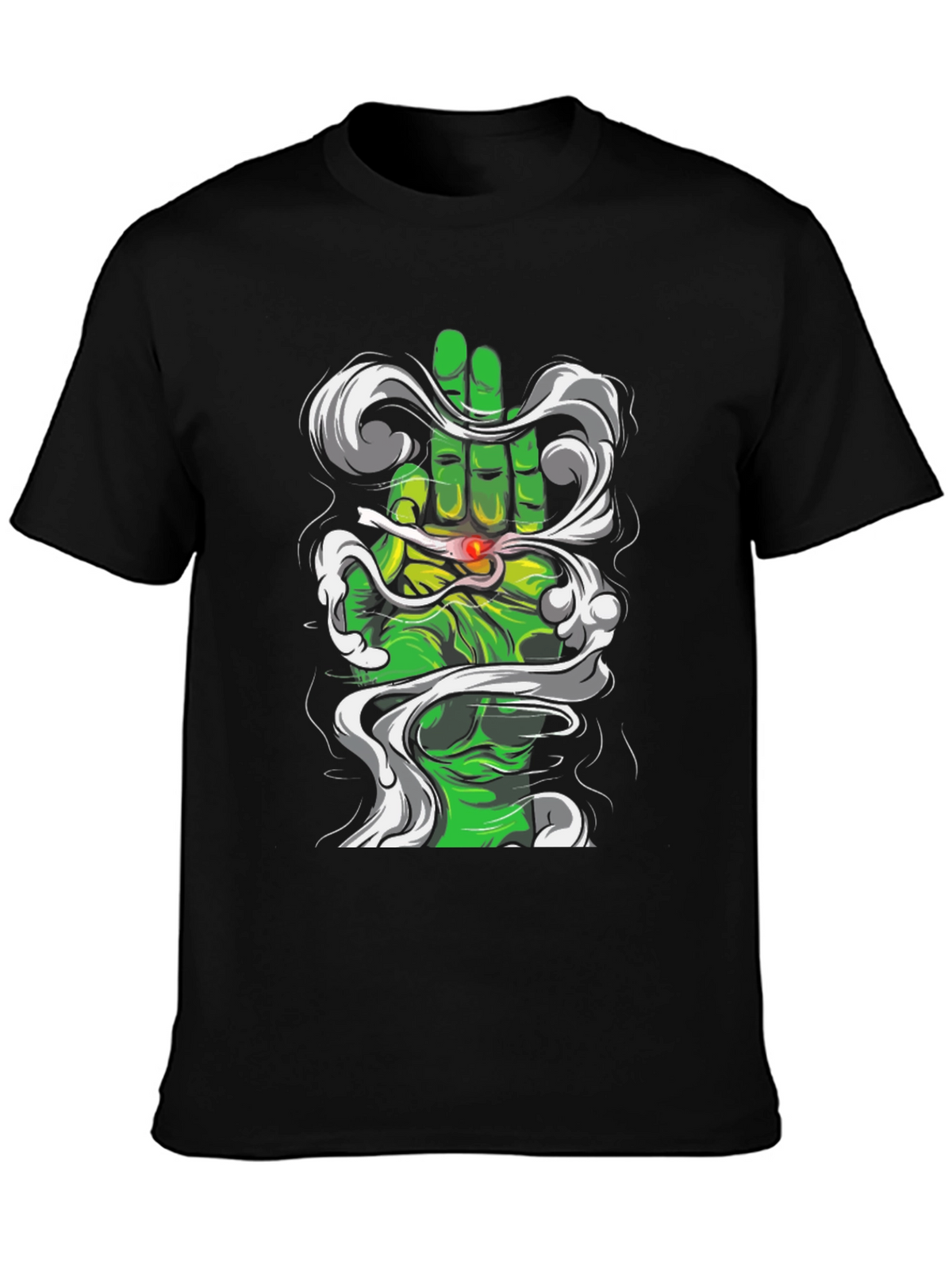 Green Hand Graphic Tee - Unique Design T-Shirt