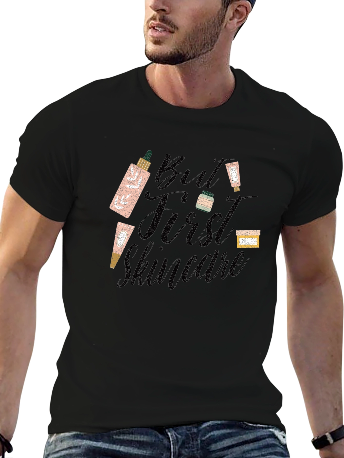 But First Skincare Black T-Shirt - Beauty Lover Tee