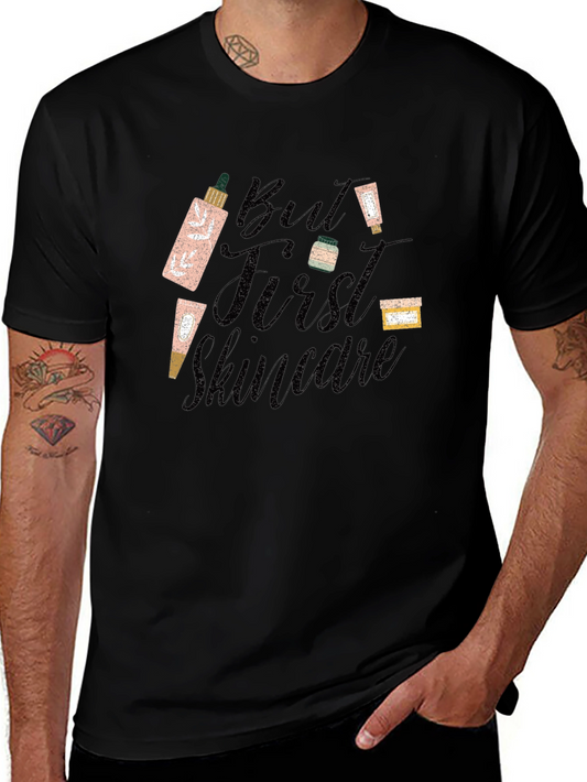 But First Skincare Black T-Shirt - Beauty Lover Tee