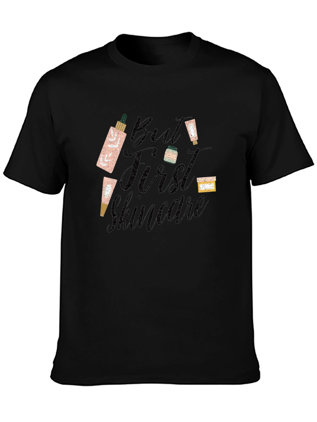 But First Skincare Black T-Shirt - Beauty Lover Tee