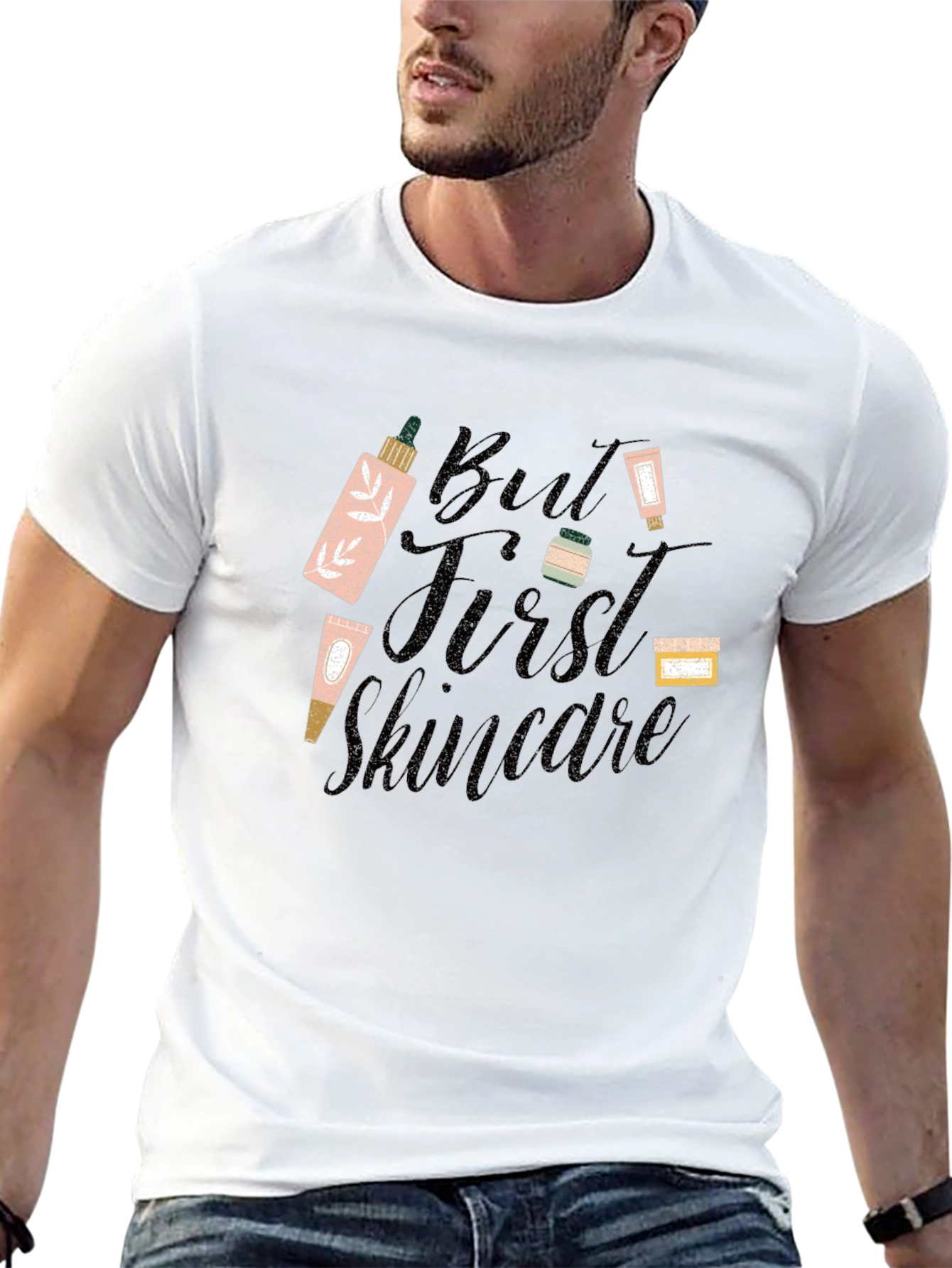 But First Skincare Black T-Shirt - Beauty Lover Tee