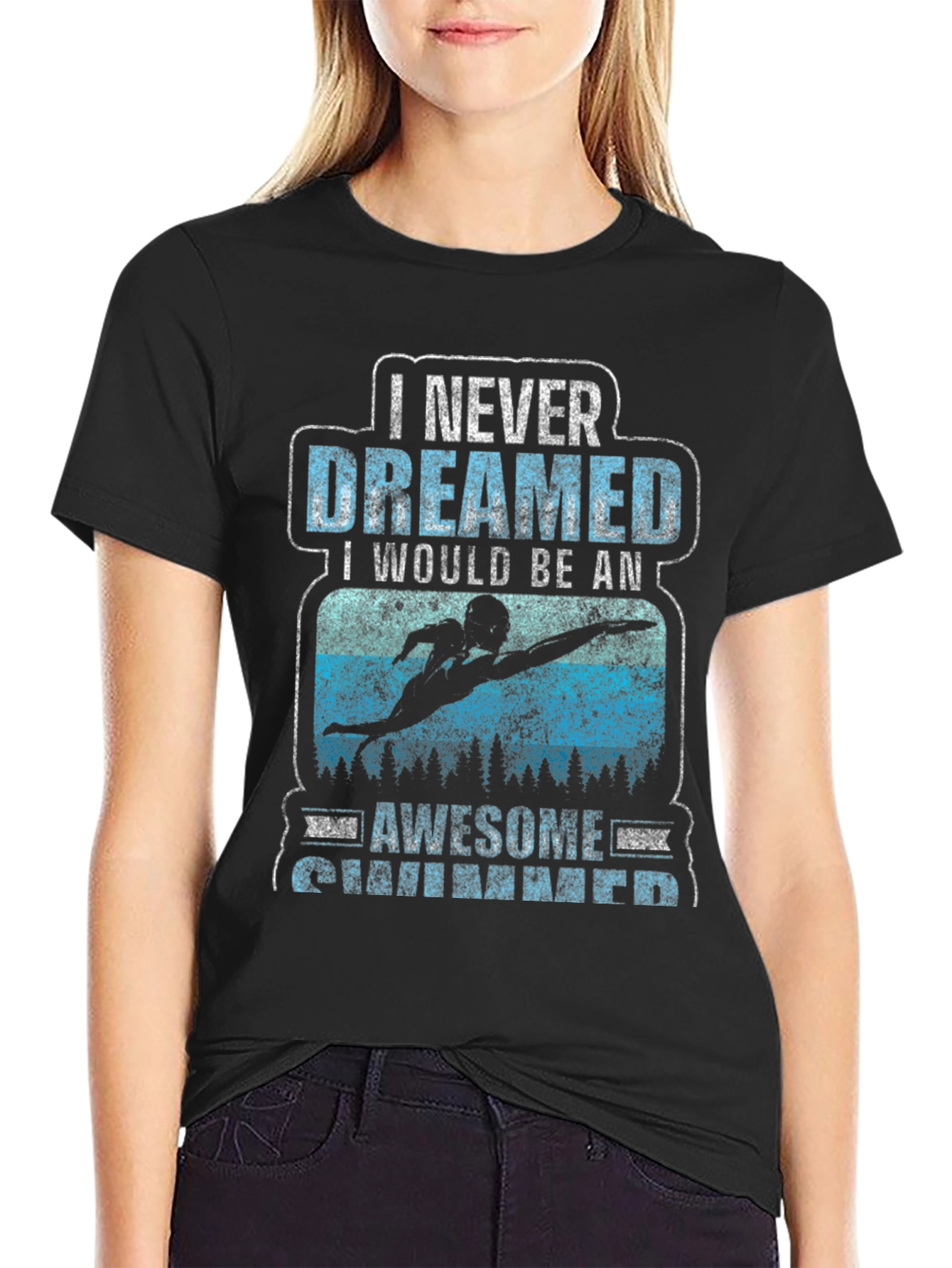 Awesome Swimmer Graphic T-Shirt