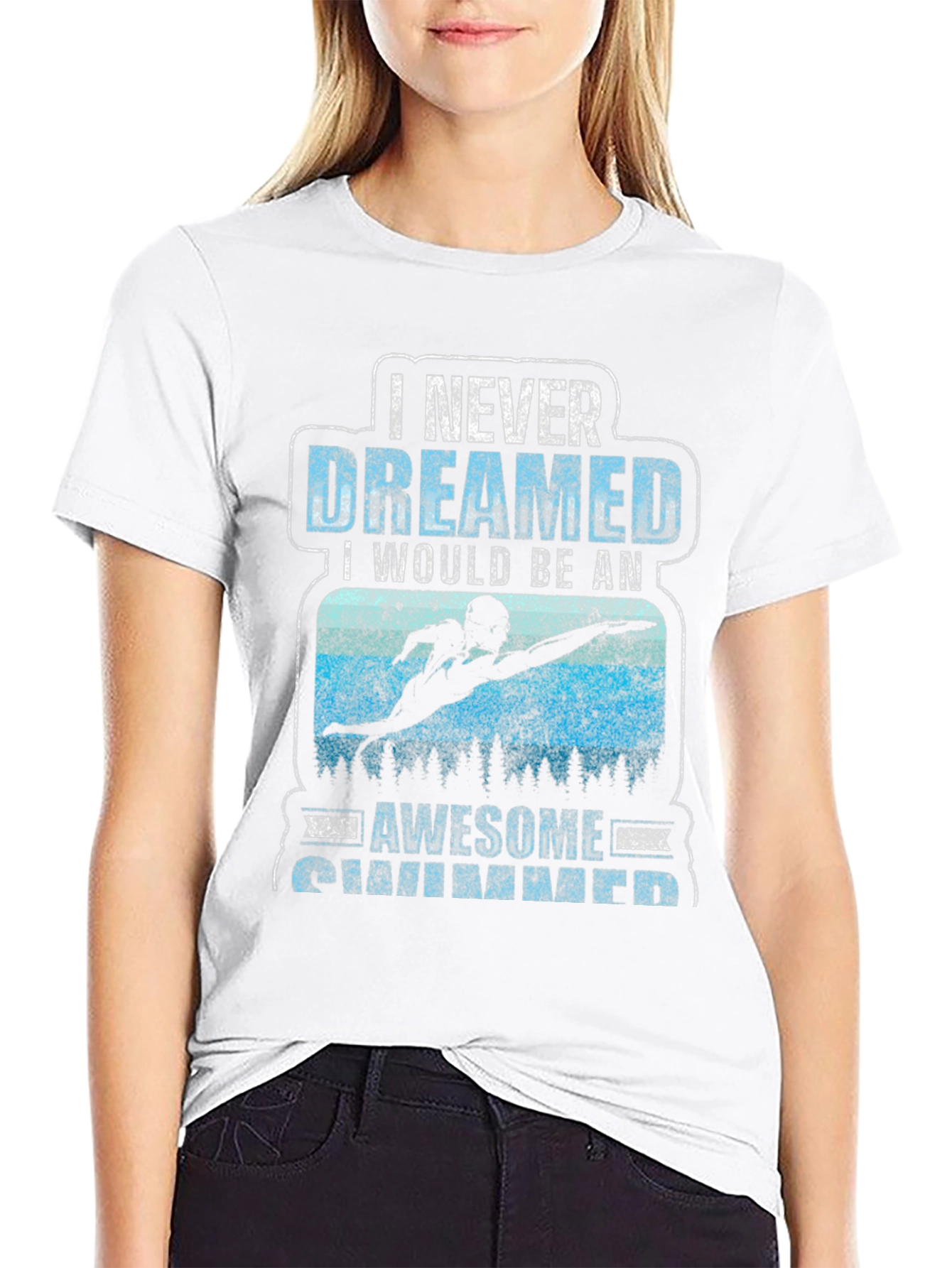 Awesome Swimmer Graphic T-Shirt
