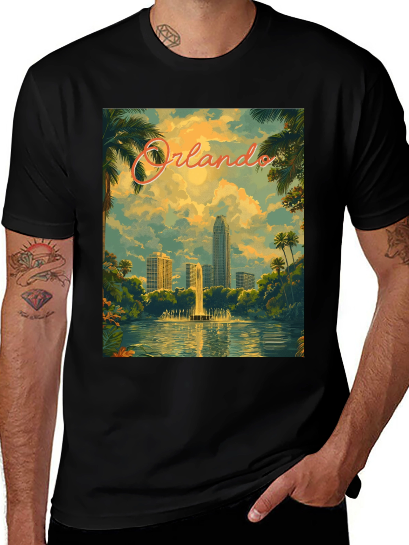 Orlando Cityscape Graphic Tee