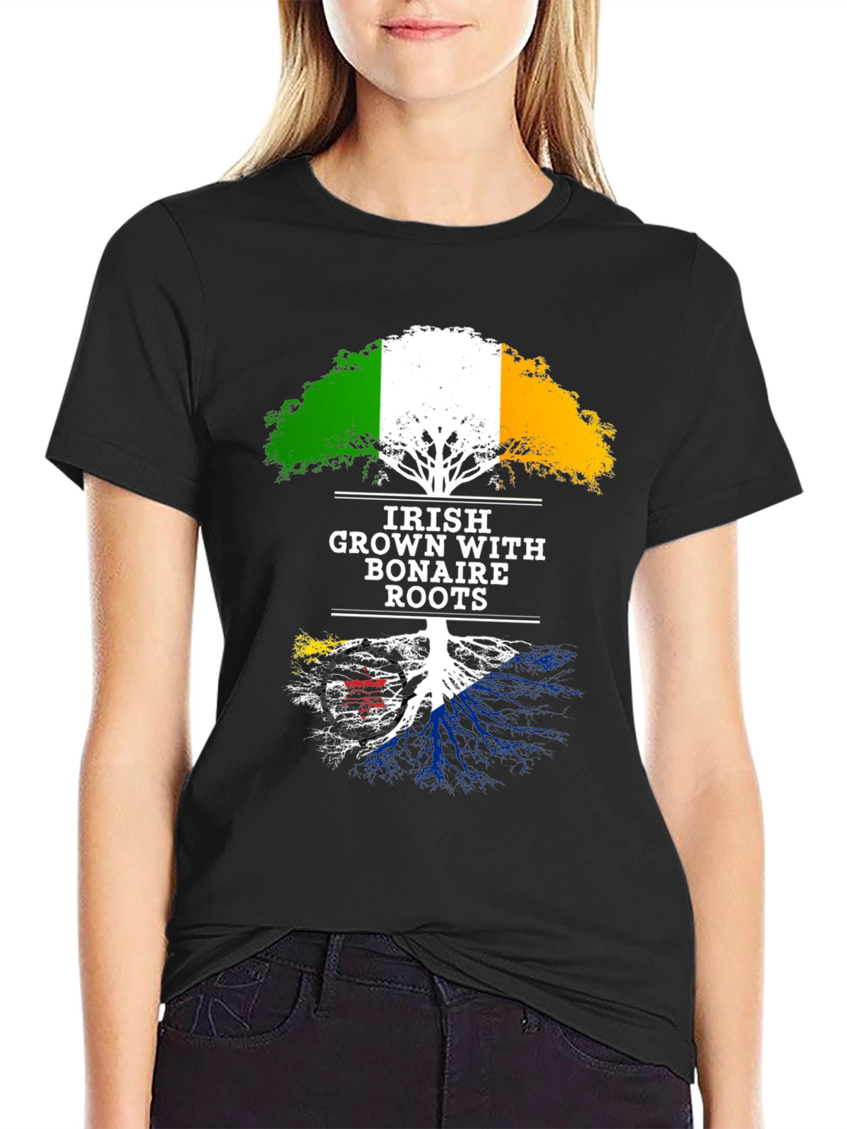 Irish Grown with Bonaire Roots T-Shirt