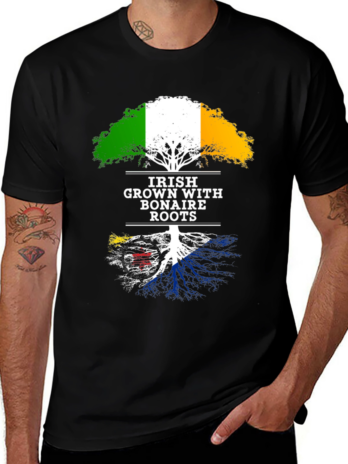 Irish Grown with Bonaire Roots T-Shirt
