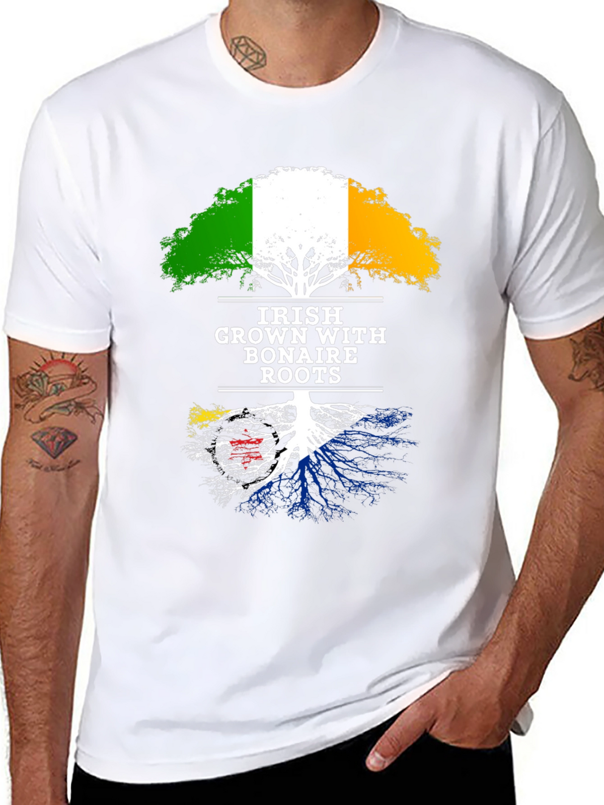 Irish Grown with Bonaire Roots T-Shirt