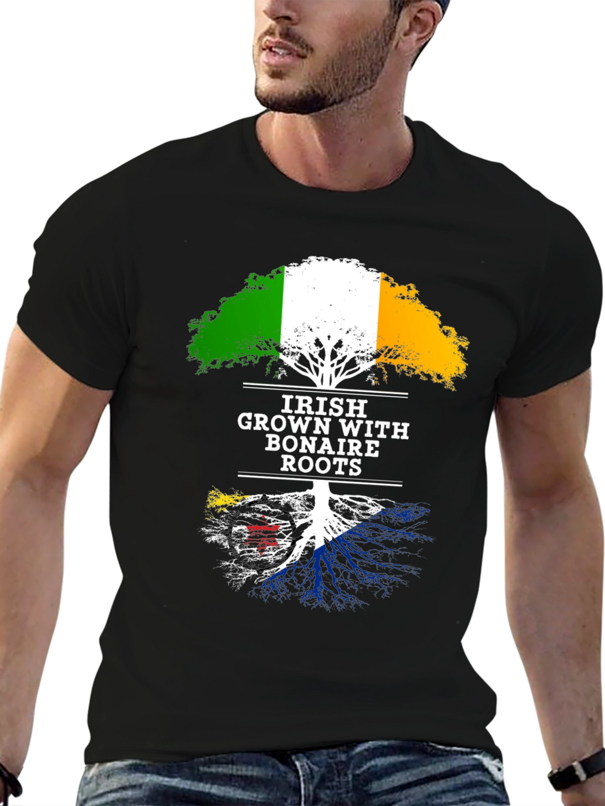 Irish Grown with Bonaire Roots T-Shirt