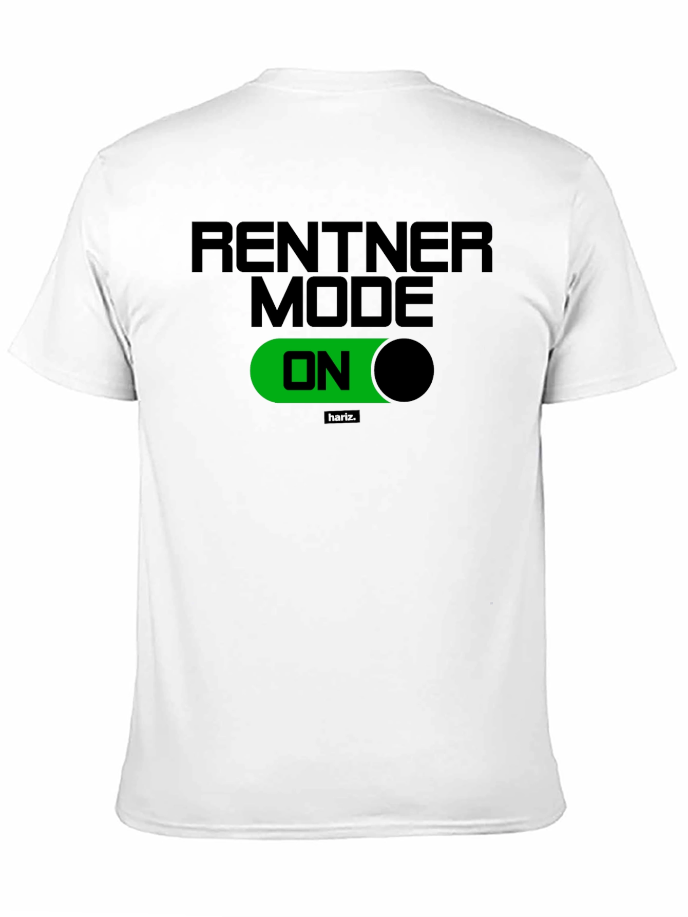 Rentner Mode ON Black T-Shirt - Relaxed Retirement Style