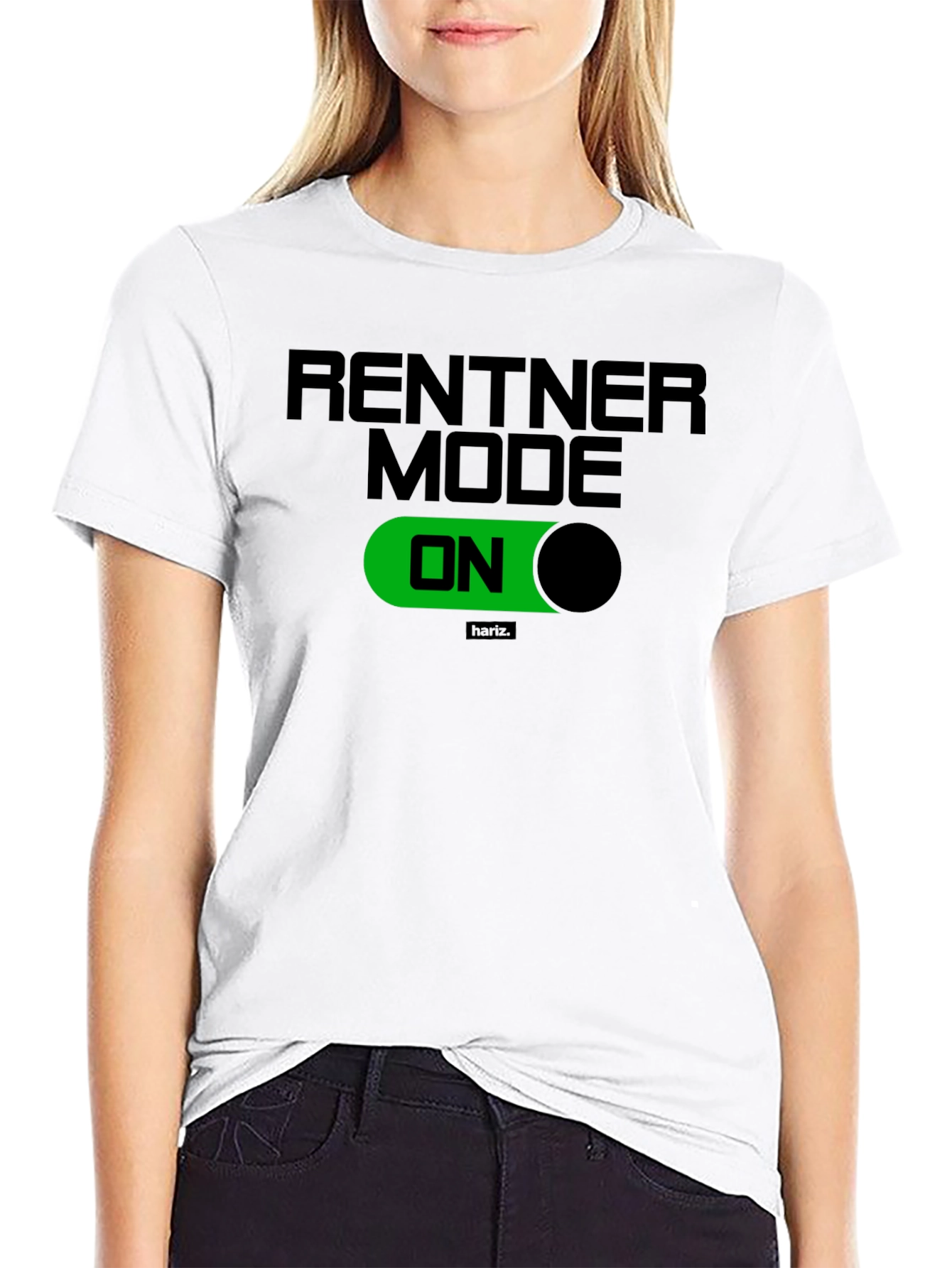 Rentner Mode ON Black T-Shirt - Relaxed Retirement Style