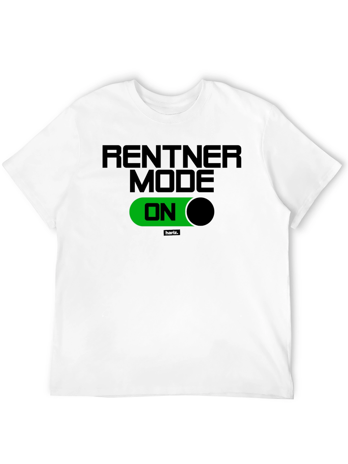 Rentner Mode ON Black T-Shirt - Relaxed Retirement Style