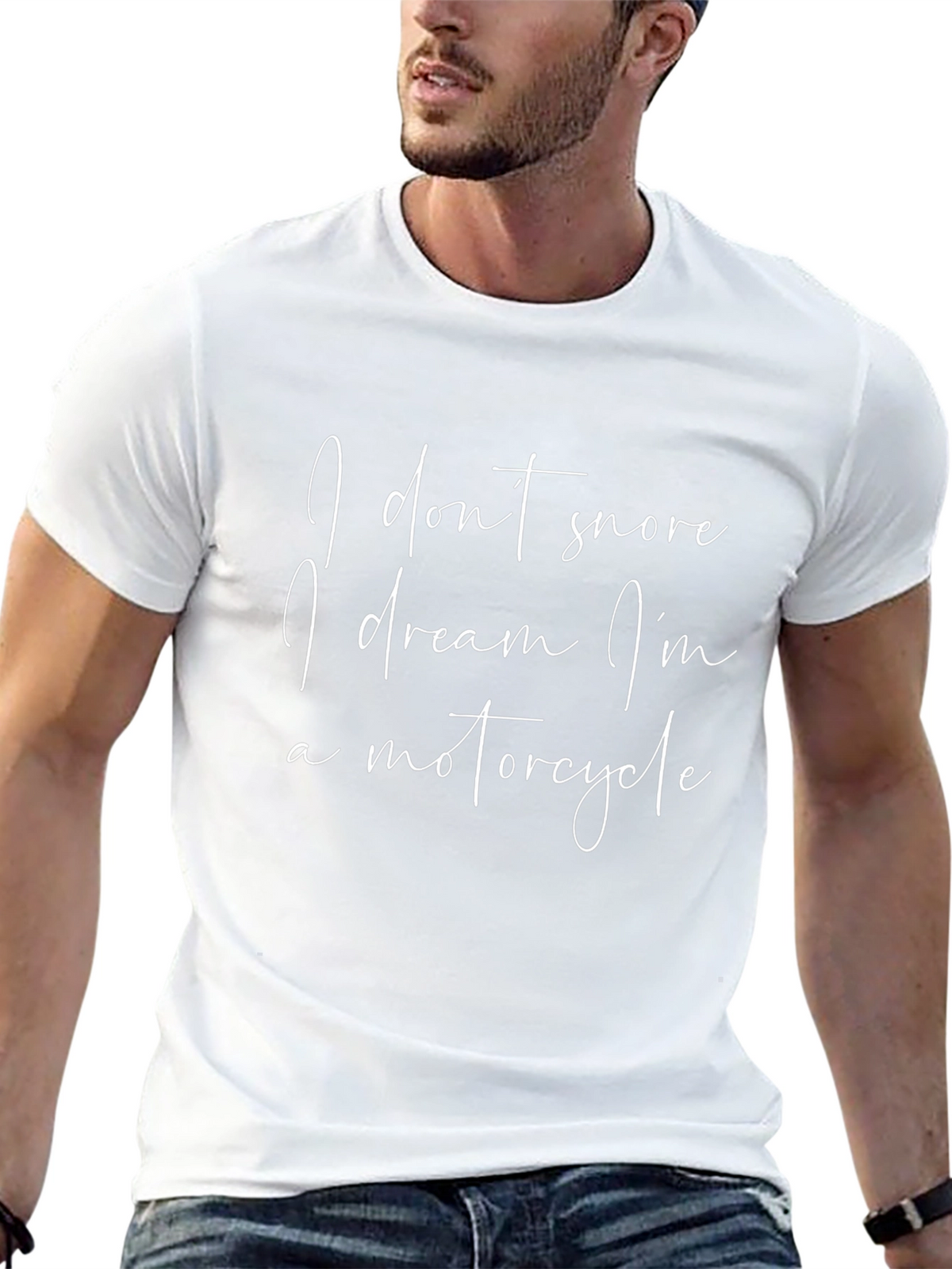 Funny Motorcycle Dream T-Shirt - Black